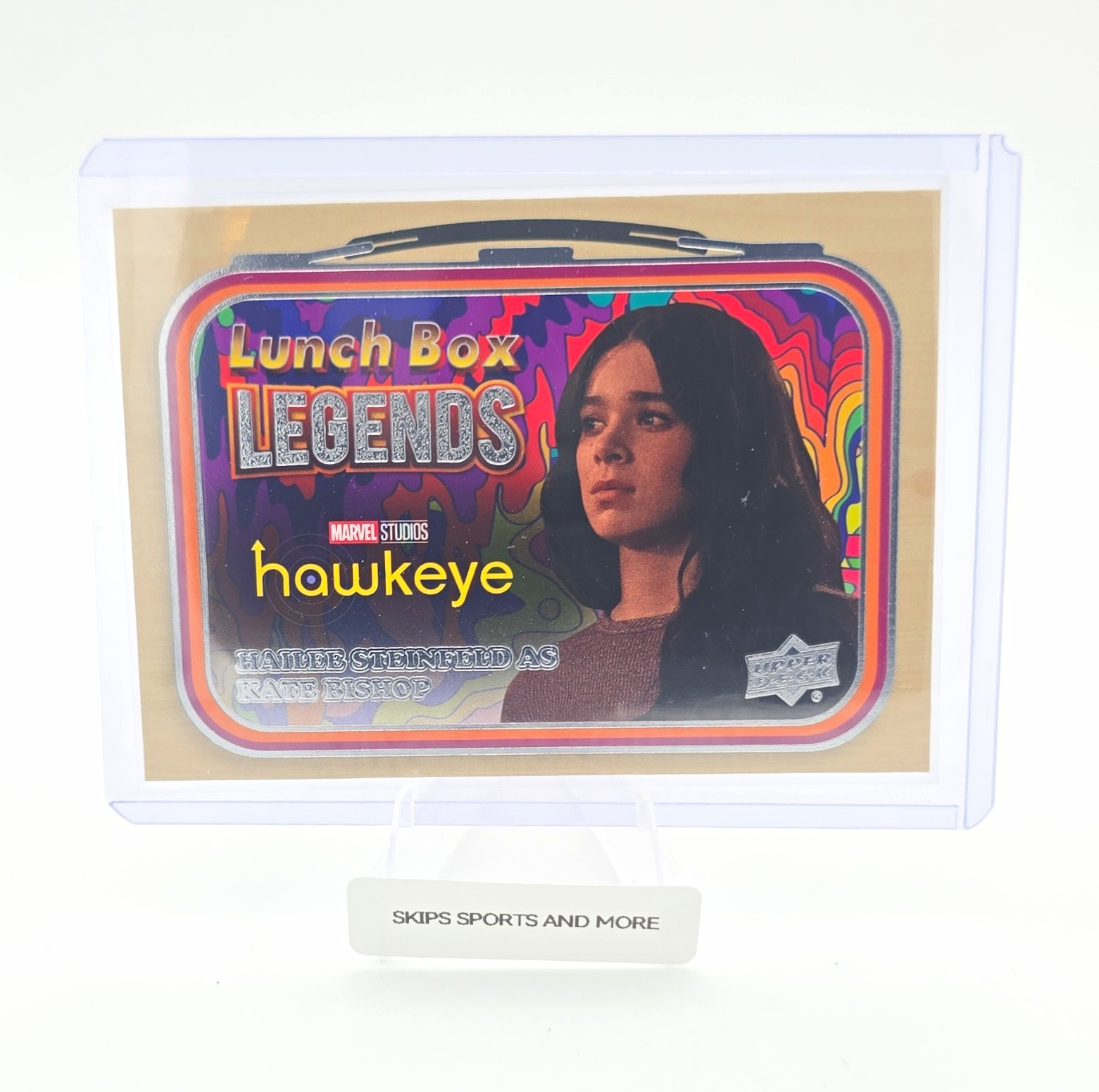 Upper Deck 2023 Marvel Studios S1 Lunch Box Legends LB-1 Kate Bishop Hailee Upper Deck 2023 Marvel Studios S1 Lunch Box Legends LB-1 Kate Bishop Hailee
