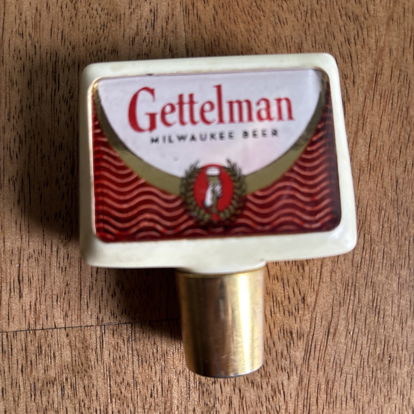 Vintage Gettelman Milwaukee Beer Tap Handle Knob 