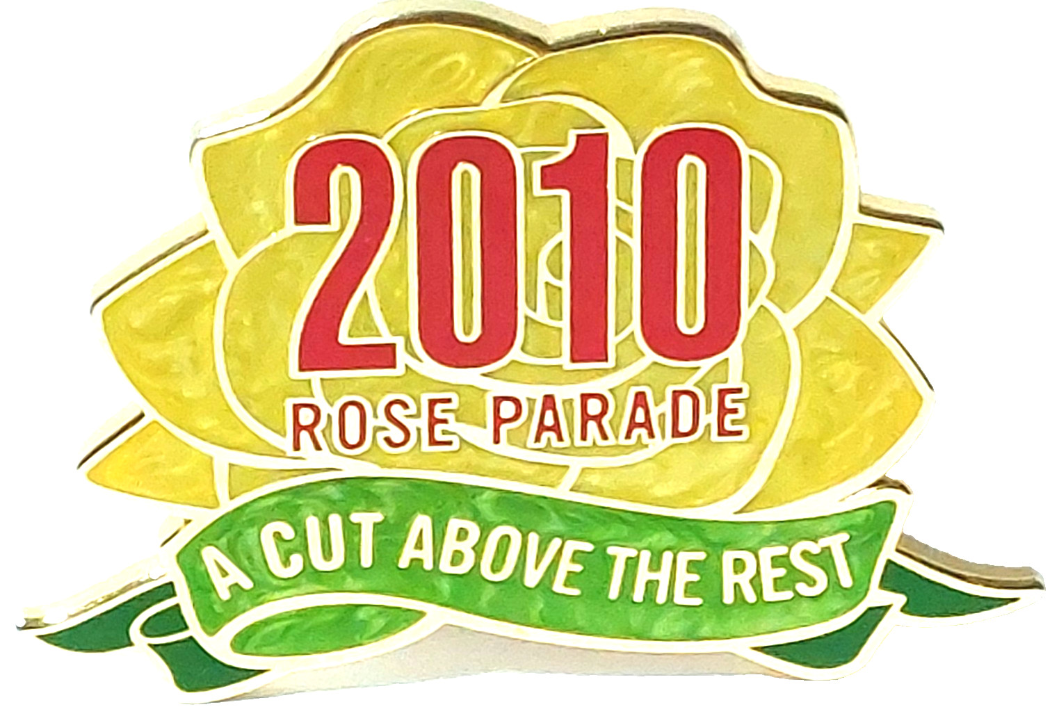 Rose Parade 2010 "A CUT ABOVE THE REST" 121st Tournament of Roses Lapel Pin Rose Parade 2010 "A CUT ABOVE THE REST" 121st Tournament of Roses Lapel Pin