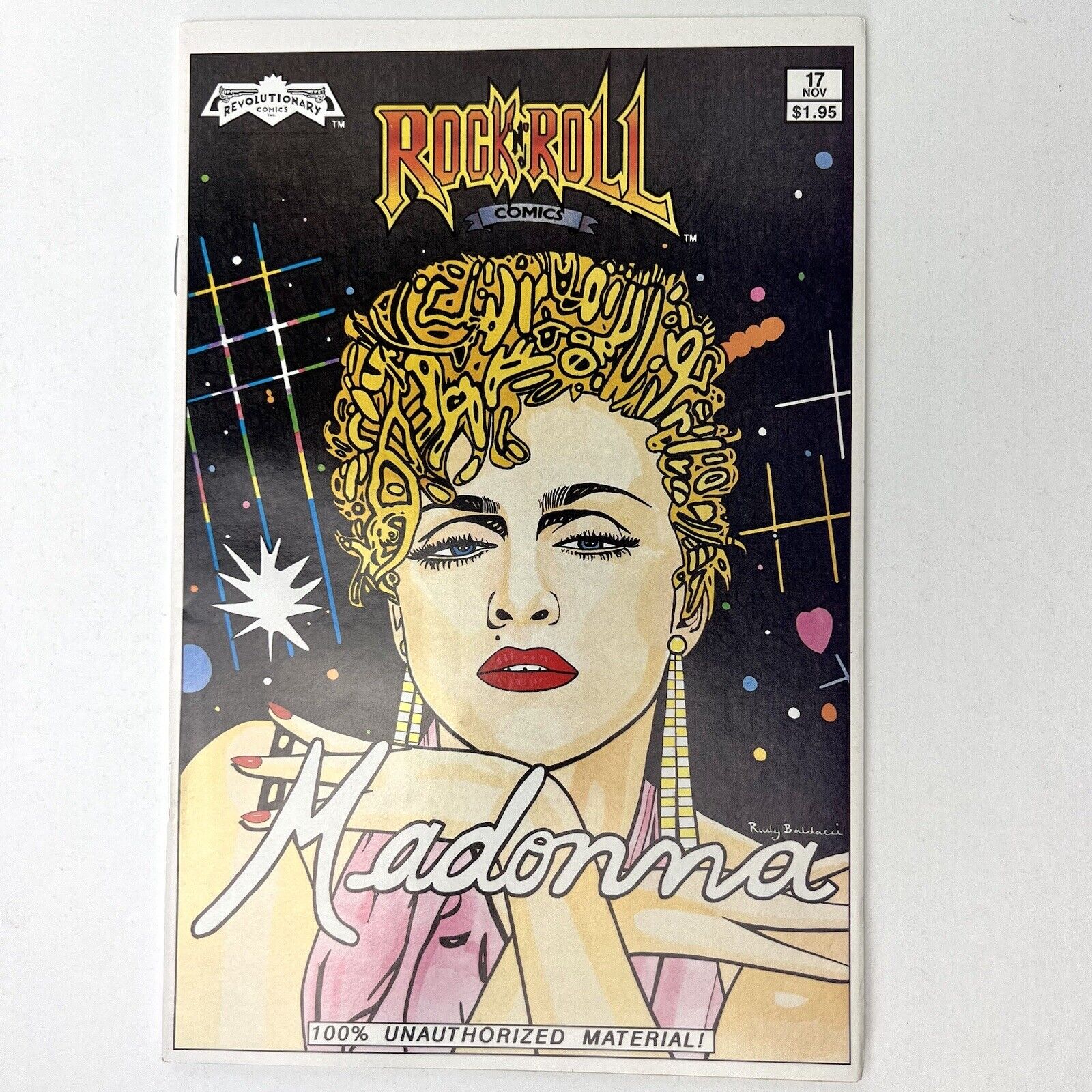 1990 Rock N\' Roll Comics #17 Madonna Revolutionary Comics Baldacci Ferguson