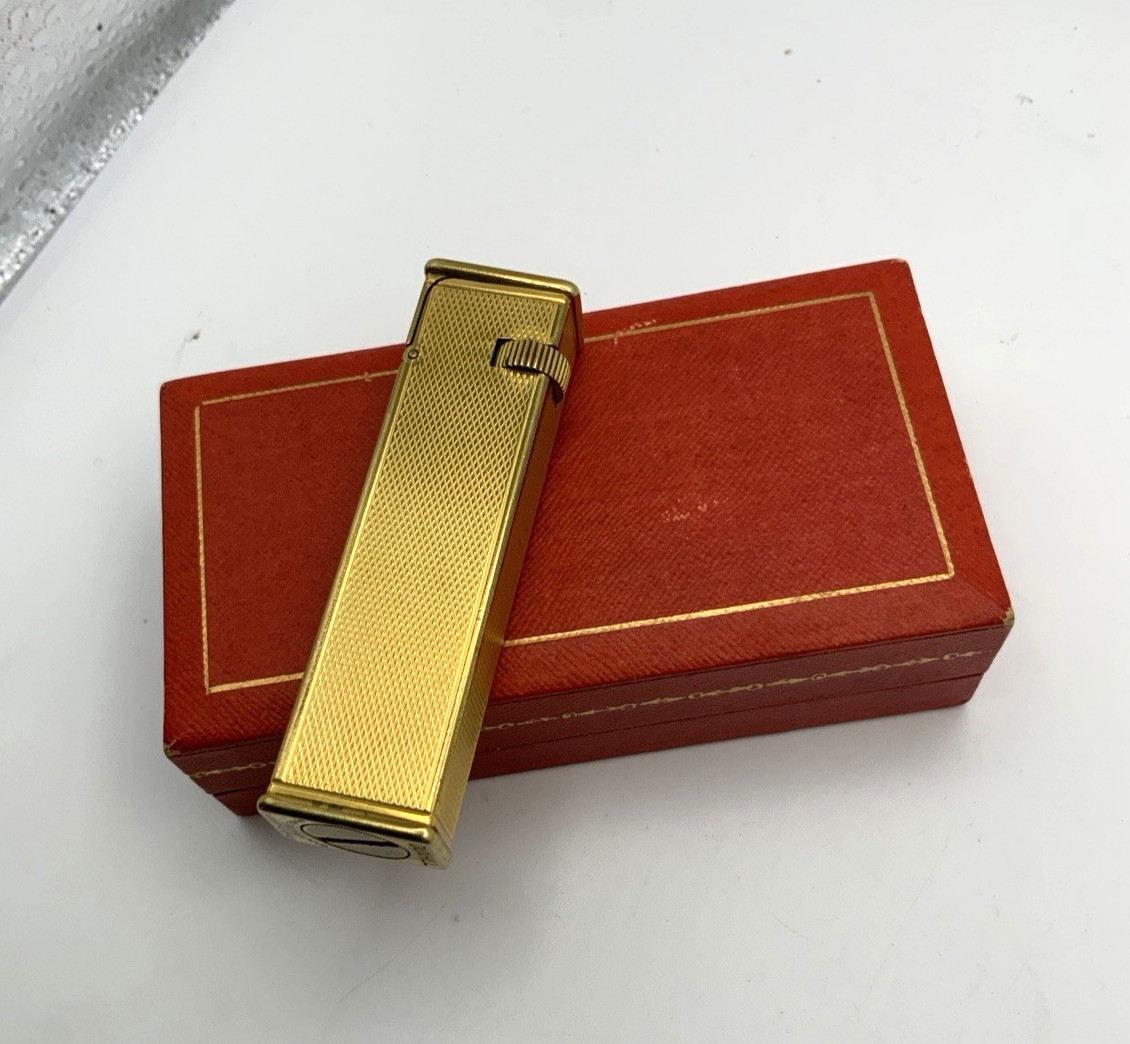 Antique Dunhill Tallboy Lighter Licensed by Cartier - Rare Collaboration 1930s Antique Dunhill Tallboy Lighter Licensed by Cartier - Rare Collaboration 1930s