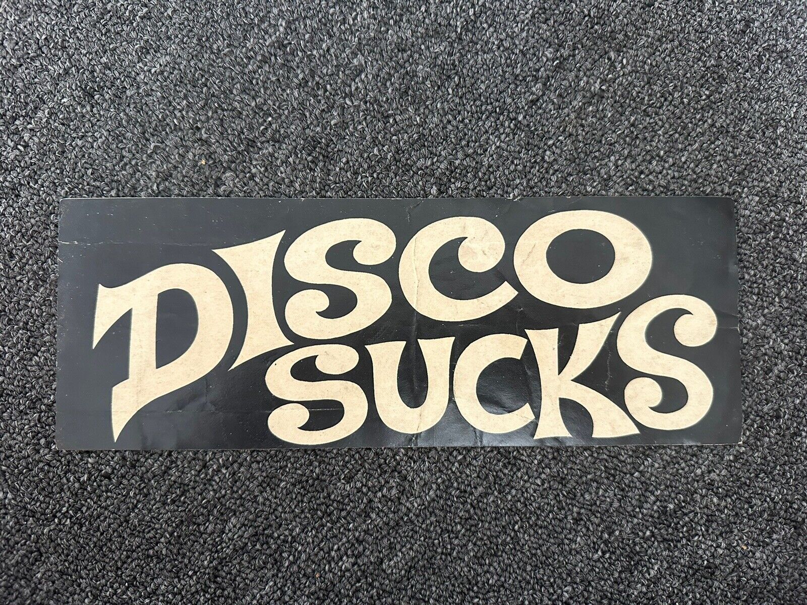 Rare DISCO SUCKS sticker vintage 70s 80s punk 10.5” x 4”