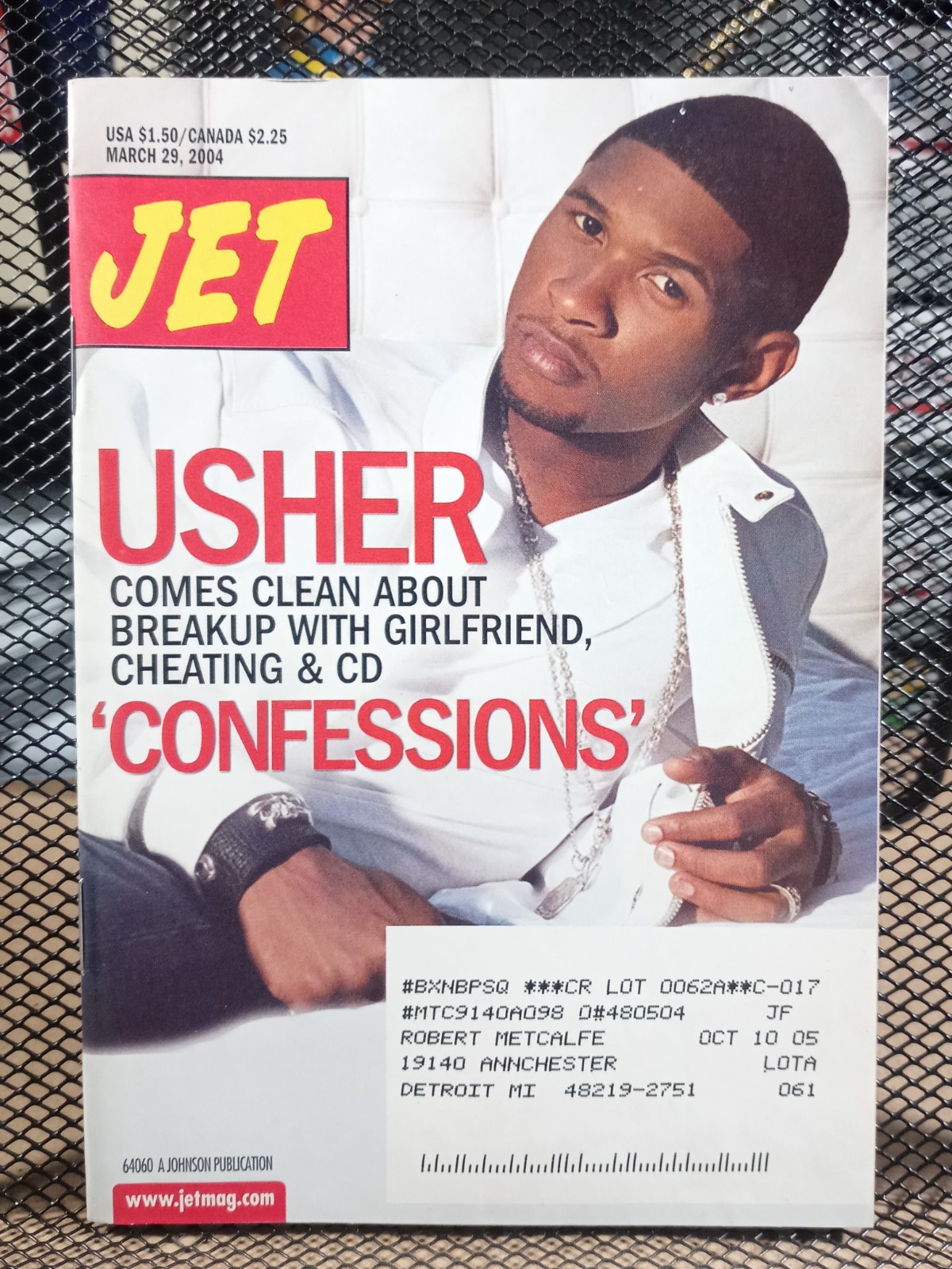 Usher Confessions Singer Cover Black Interest Jet Magazine March 29 2004 Usher Confessions Singer Cover Black Interest Jet Magazine March 29 2004