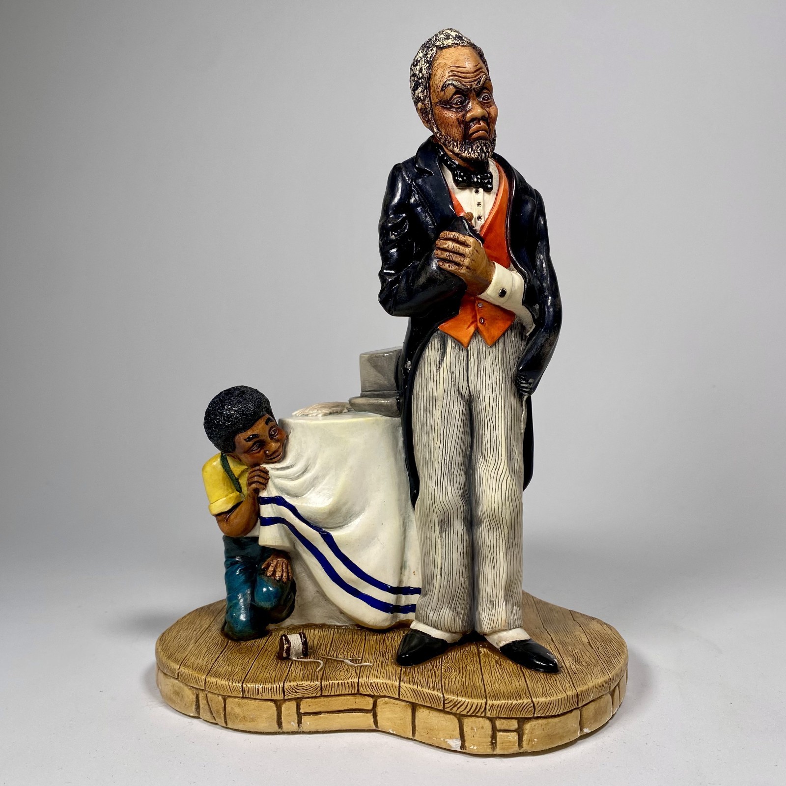 Naturecraft Little Scamp #857 England Figurine 9" Black Americana Vintage 1970s Naturecraft Little Scamp #857 England Figurine 9" Black Americana Vintage 1970s
