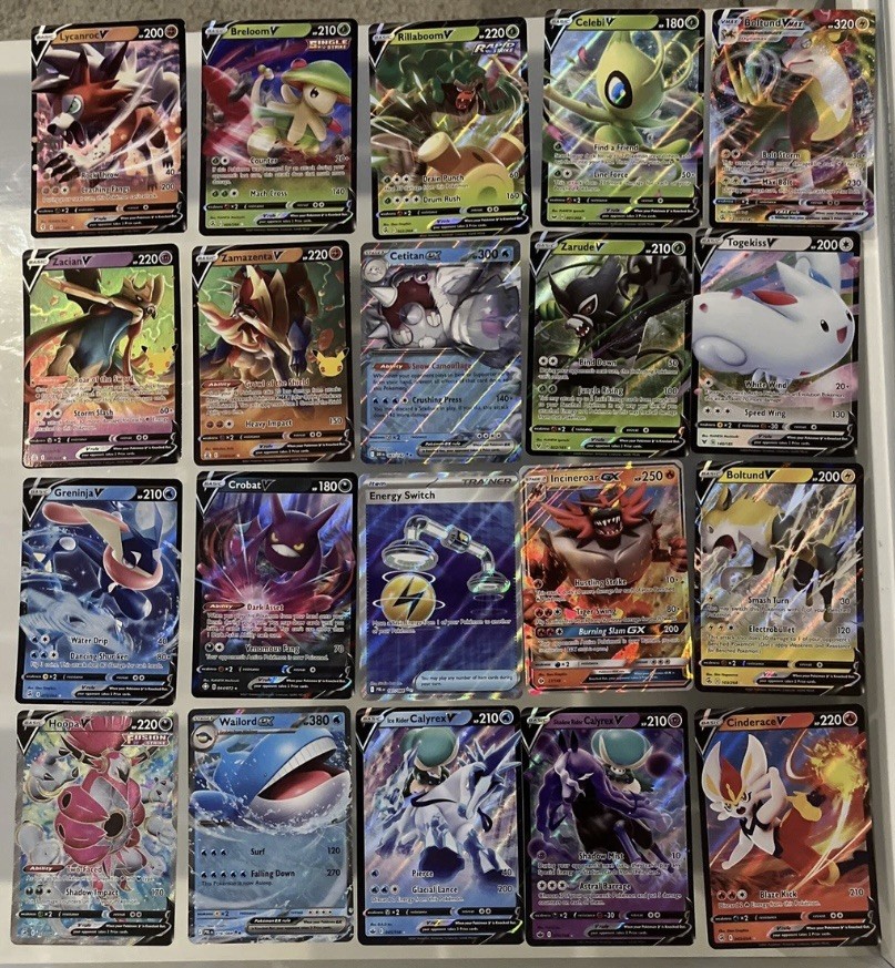 Pokemon TCG Card Lot 100 Official Cards EX GX V VMAX VSTAR Collection Pokemon TCG Card Lot 100 Official Cards EX GX V VMAX VSTAR Collection