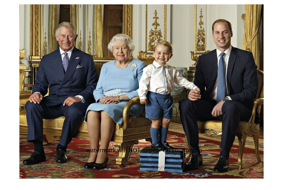 Queen Elizabeth II And Heirs PHOTO Prince Charles William George Royal Family Queen Elizabeth II And Heirs PHOTO Prince Charles William George Royal Family