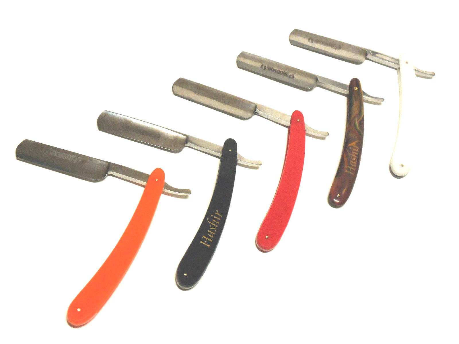 5PCS PROFESSIONAL BARBER CLASSIC STRAIGHT RAZORS READY TO SHAVE SET