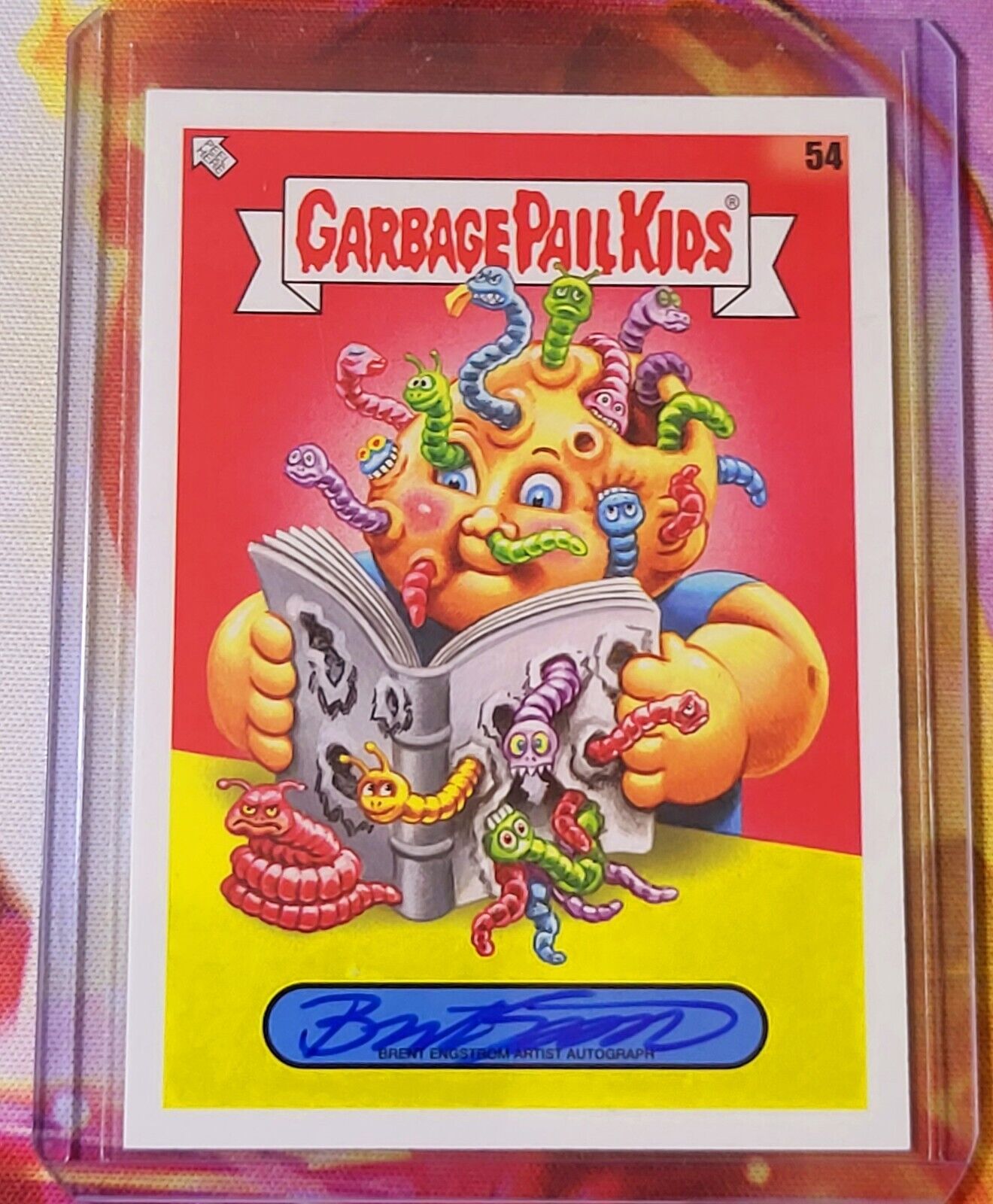 Garbage Pail Kids 2022 Bookworms 54 Brent Engstrom Auto