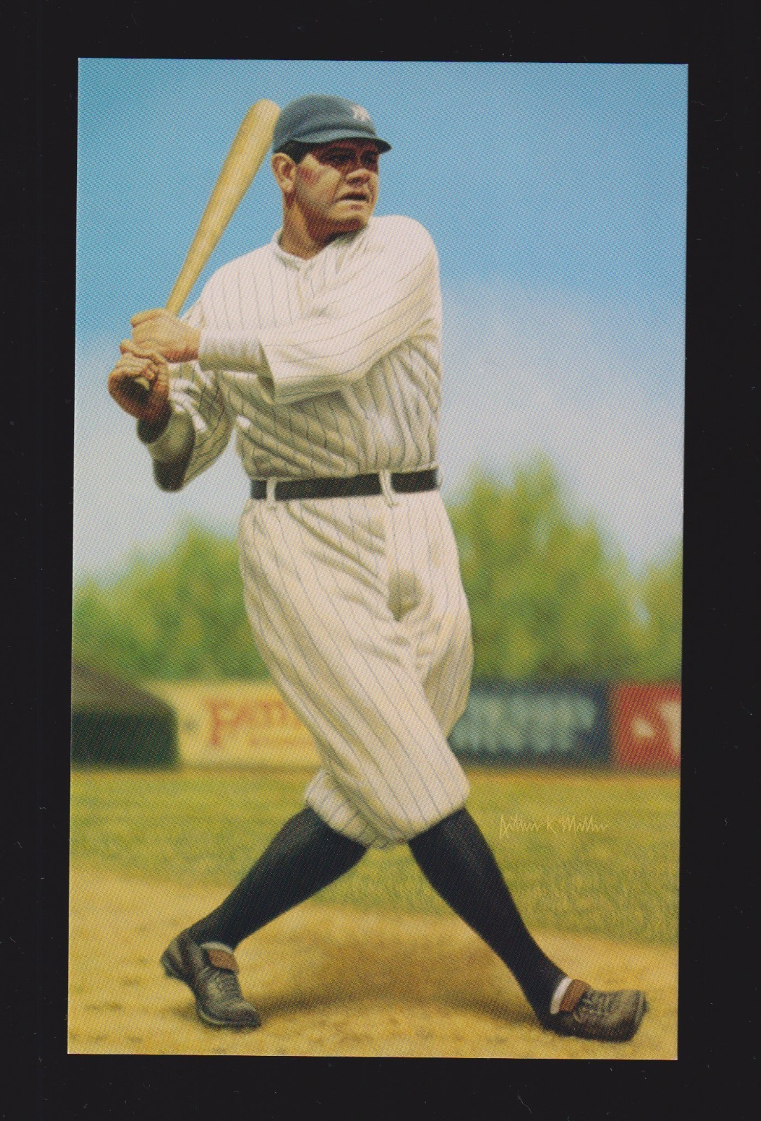 Babe Ruth YANKEES UNSIGNED 3-3/4 x 6 Arthur Miller PHOTO POSTCARD #33 Babe Ruth YANKEES UNSIGNED 3-3/4 x 6 Arthur Miller PHOTO POSTCARD #33