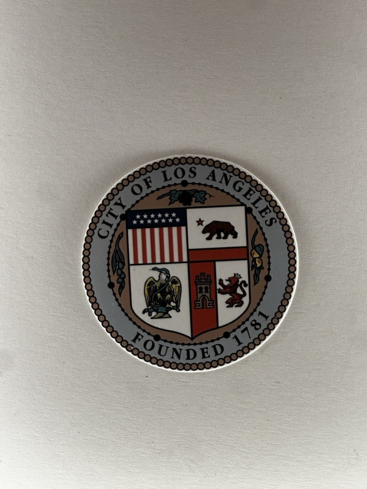 City Of Los Angeles City Seal Sticker 3”x3” City Of Los Angeles City Seal Sticker 3”x3”