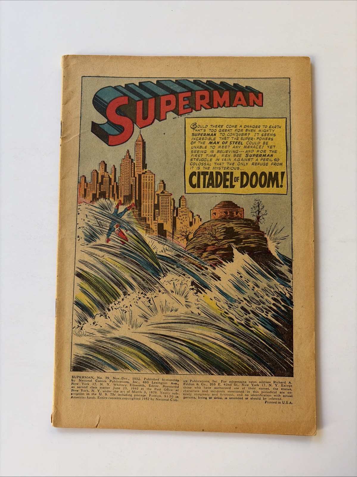 Superman 79 DC Comics 1952 Lex Luthor Citadel Of Doom Coverless Superman 79 DC Comics 1952 Lex Luthor Citadel Of Doom Coverless