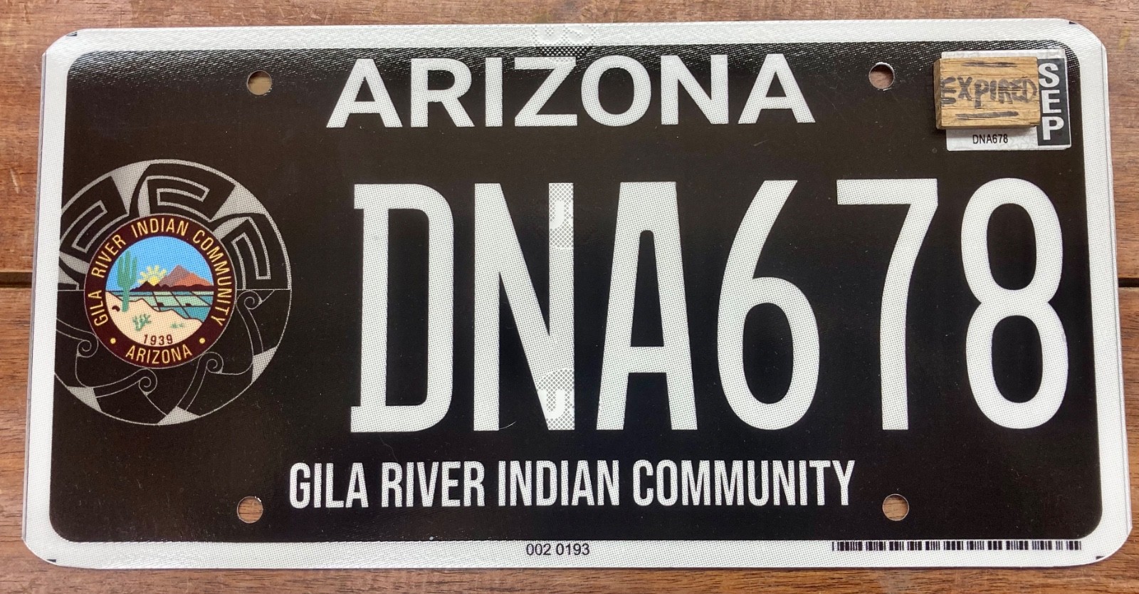 MINT 2023 BASE ARIZONA GILA RIVER INDAIN COMMUNITY, TRIBAL LICENSE PLATE DNA678 MINT 2023 BASE ARIZONA GILA RIVER INDAIN COMMUNITY, TRIBAL LICENSE PLATE DNA678