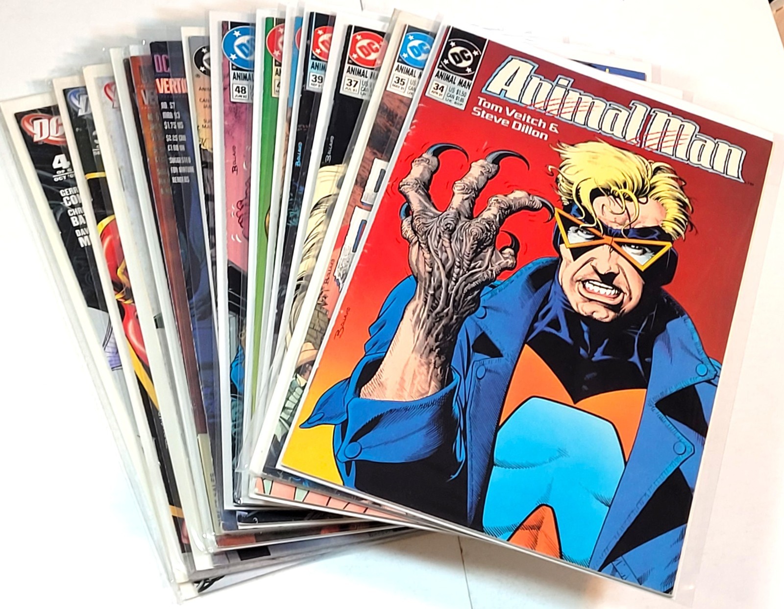 LOT of 17: ANIMAL MAN 1991-93 DC COMICS BRIAN BOLLAND ART MID / UPPER GRADE SET