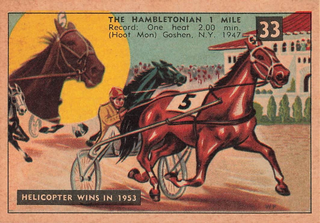 HELICOPTER WINS IN 1953 1954 PARKHURST RACE AGAINST TIME #33