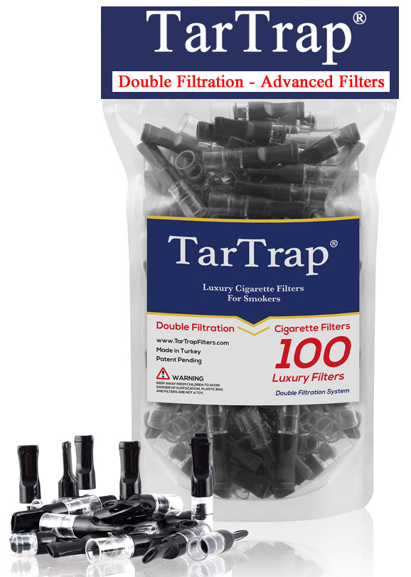 TarTrap 100 BLK Double Filtration Premium Cigarette Filter,Block Nic Tar Bar Out TarTrap 100 BLK Double Filtration Premium Cigarette Filter,Block Nic Tar Bar Out