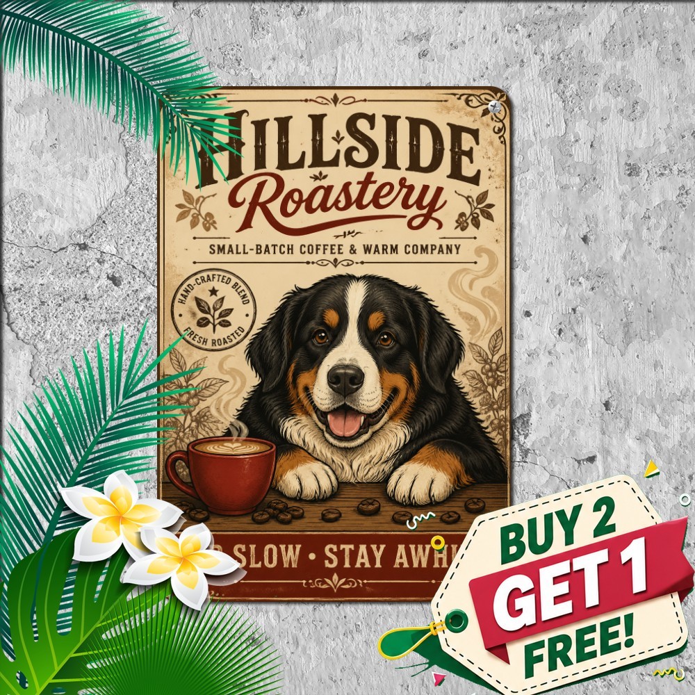 Bernese Mountain Dog Gentle Companion Retro Metal Tin Sign Wall Art 8x12 Bernese Mountain Dog Gentle Companion Retro Metal Tin Sign Wall Art 8x12