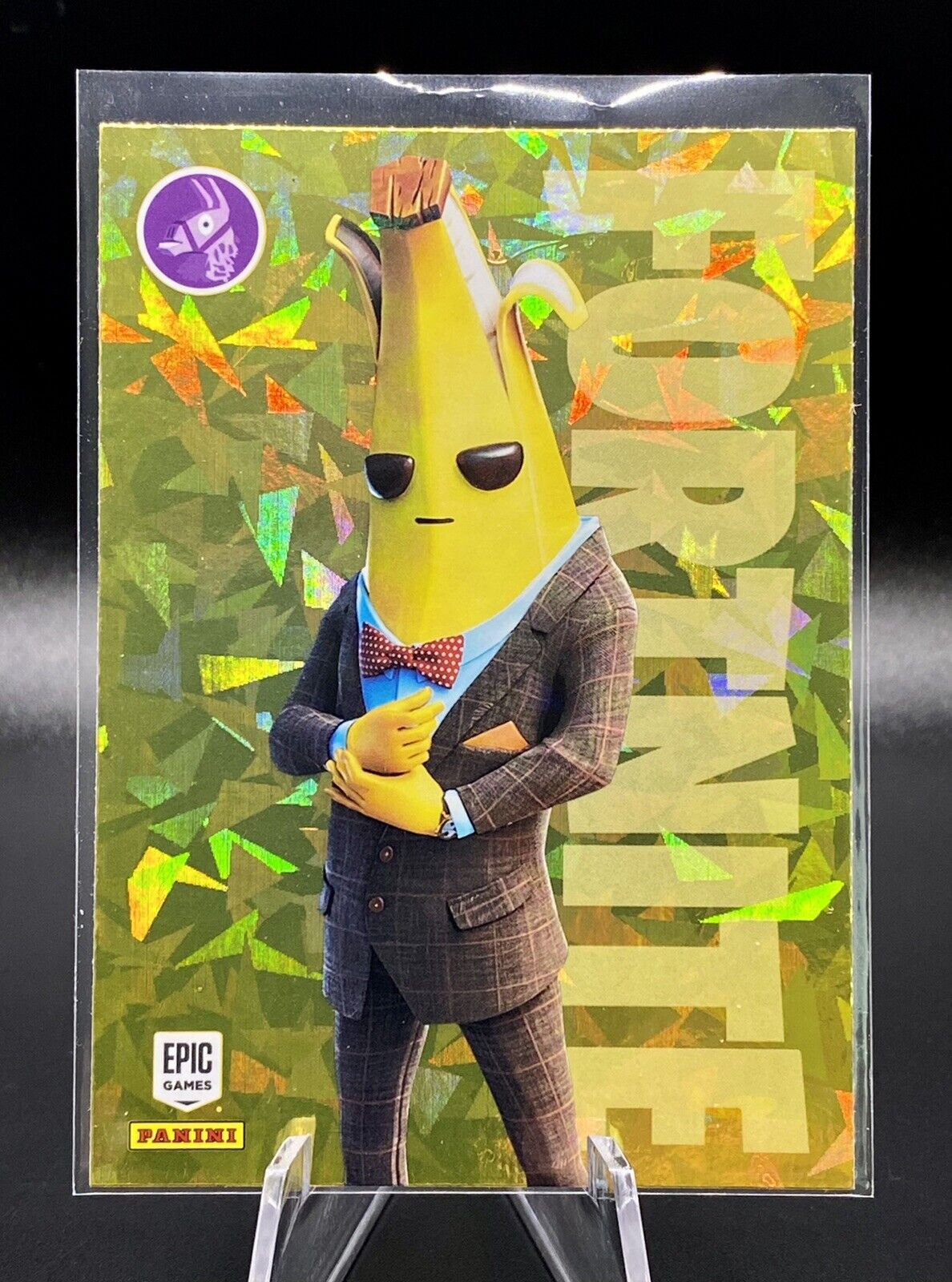 2021 Panini Fortnite Series 3 Agent Peely Cracked Ice Parallel Epic Outfit 🔥