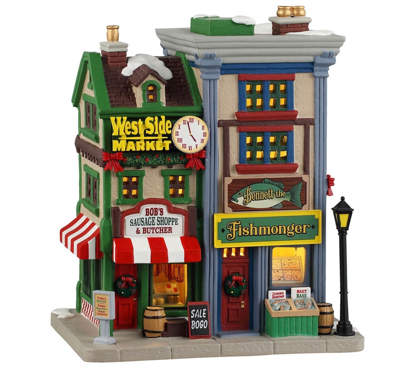Lemax 2024 West Side Market Shops #45244 Lighted Building Brand New Lemax 2024 West Side Market Shops #45244 Lighted Building Brand New