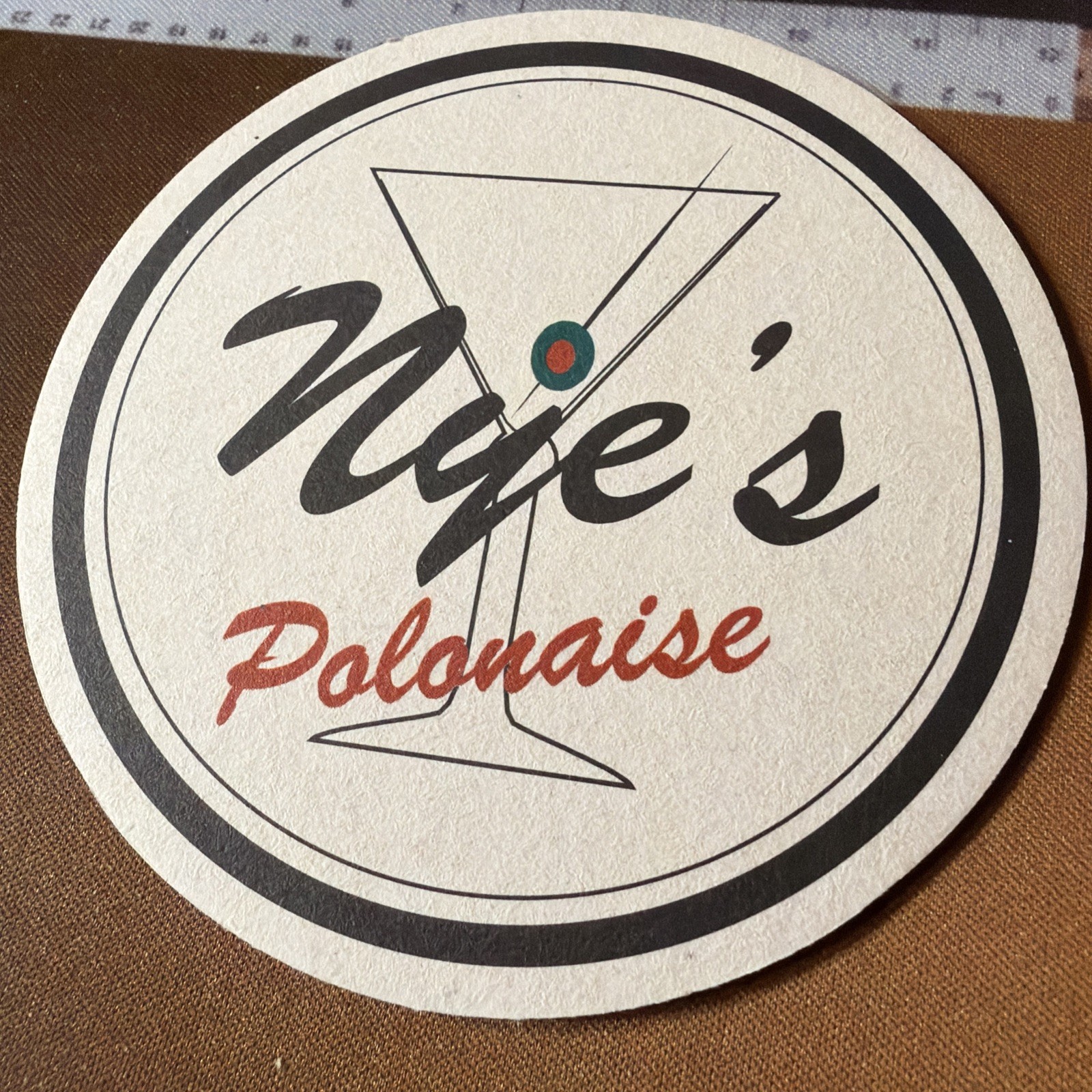 Vintage Al NYE’S Polonaise Room Restaurant Minneapolis Minnesota beer coaster 