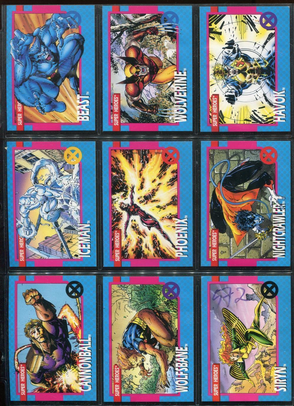 1992 X-MEN SERIES I 1 IMPEL MARVEL COMPLETE CARD SET #1-100 Jim Lee