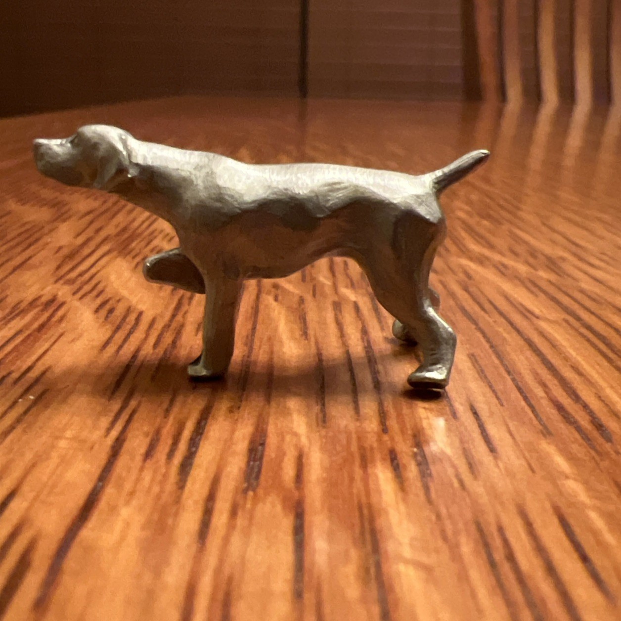 VTG Miniature Pewter Pointer Dog Animal Figurine Rawcliffe  Excellent Condition