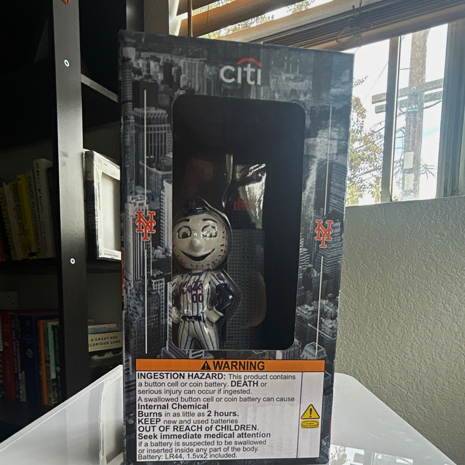 Citi Mr. Met New York Mets MLB Baseball Bobblehead, Battery Included, 1 Pack Citi Mr. Met New York Mets MLB Baseball Bobblehead, Battery Included, 1 Pack