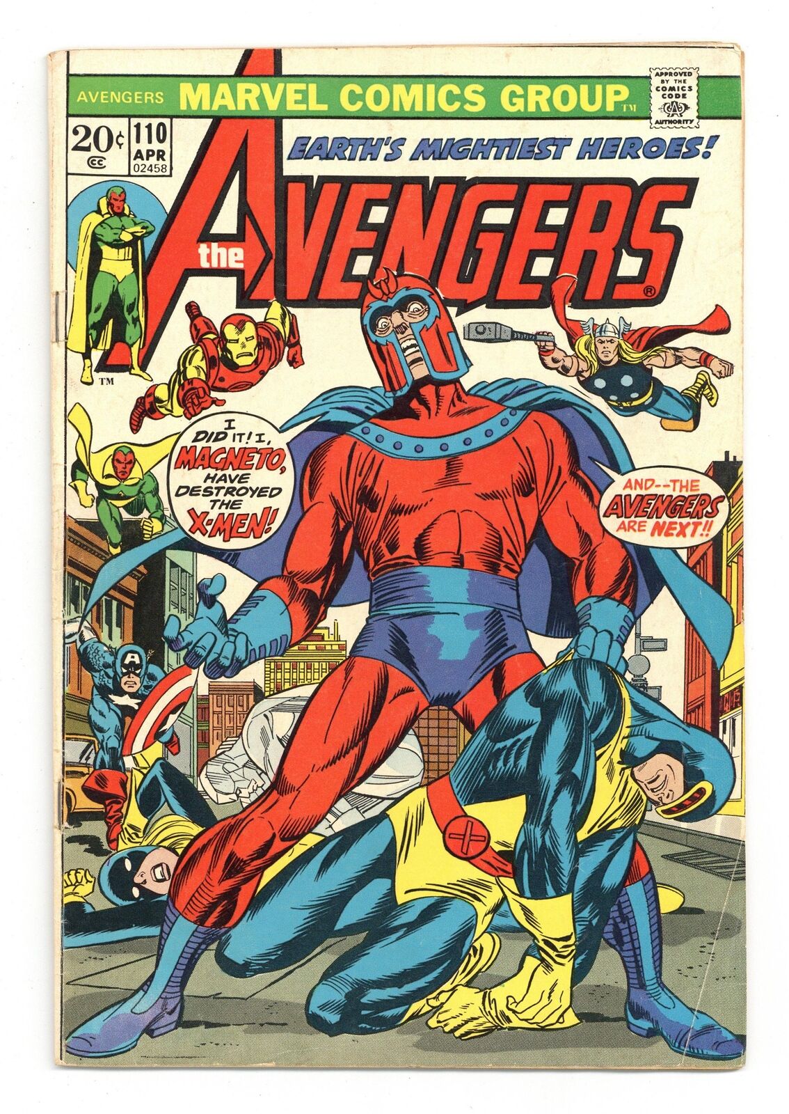 Avengers #110 GD+ 2.5 1973
