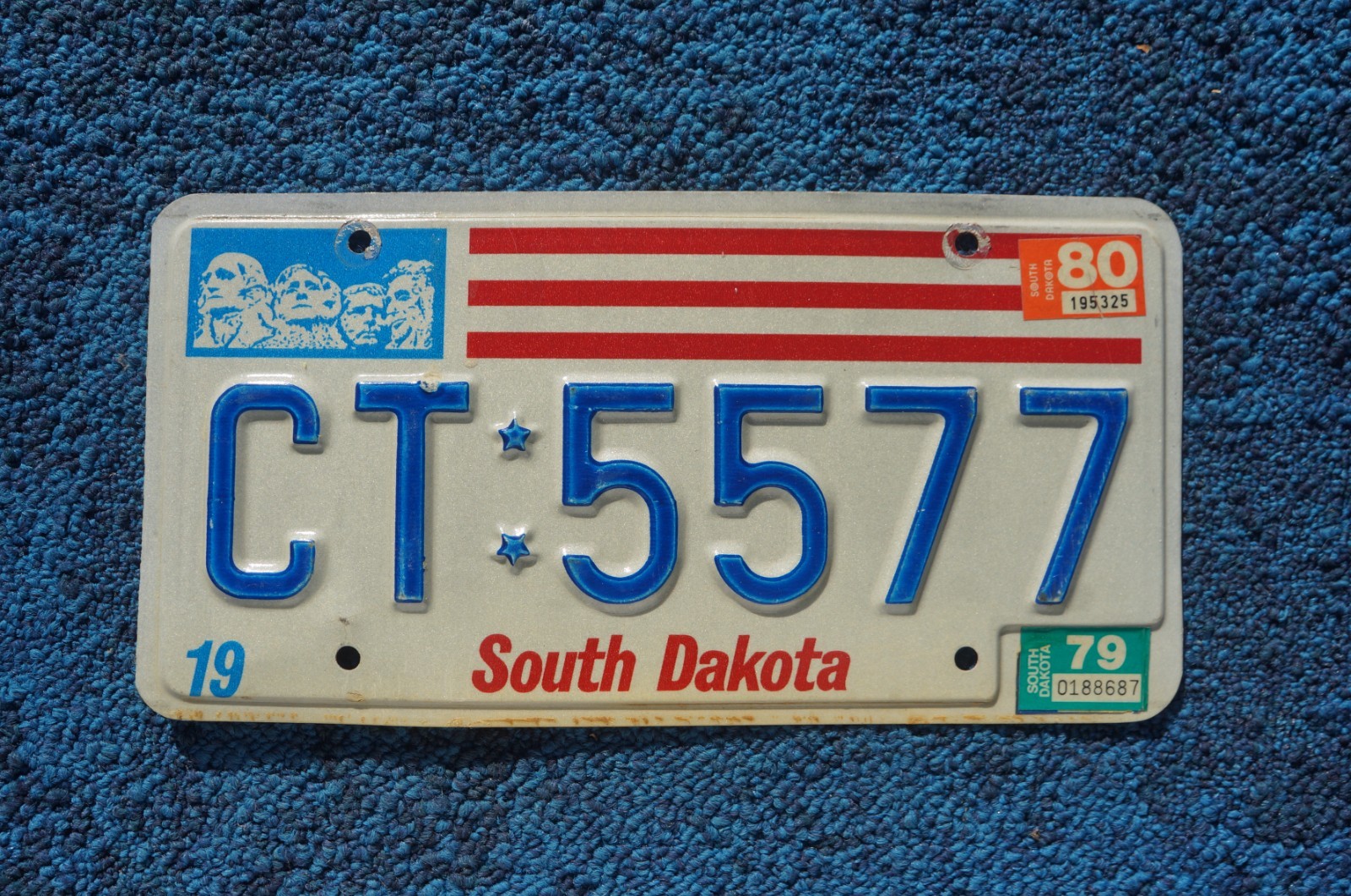 1979 1980 South Dakota License Plate