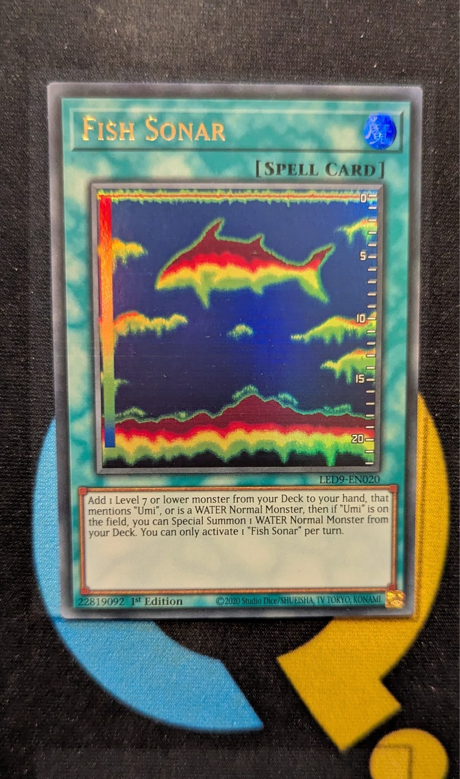 LED9-EN020 Fish Sonar Ultra Rare 1st Edition YuGiOh Card LED9-EN020 Fish Sonar Ultra Rare 1st Edition YuGiOh Card