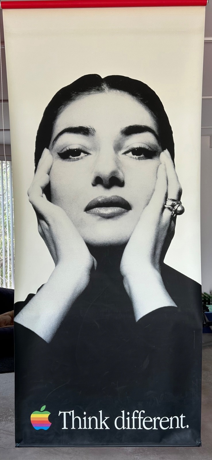 Original Apple Think Different Vinyl Banner 118" x 50" — MARIA CALLAS Original Apple Think Different Vinyl Banner 118" x 50" — MARIA CALLAS
