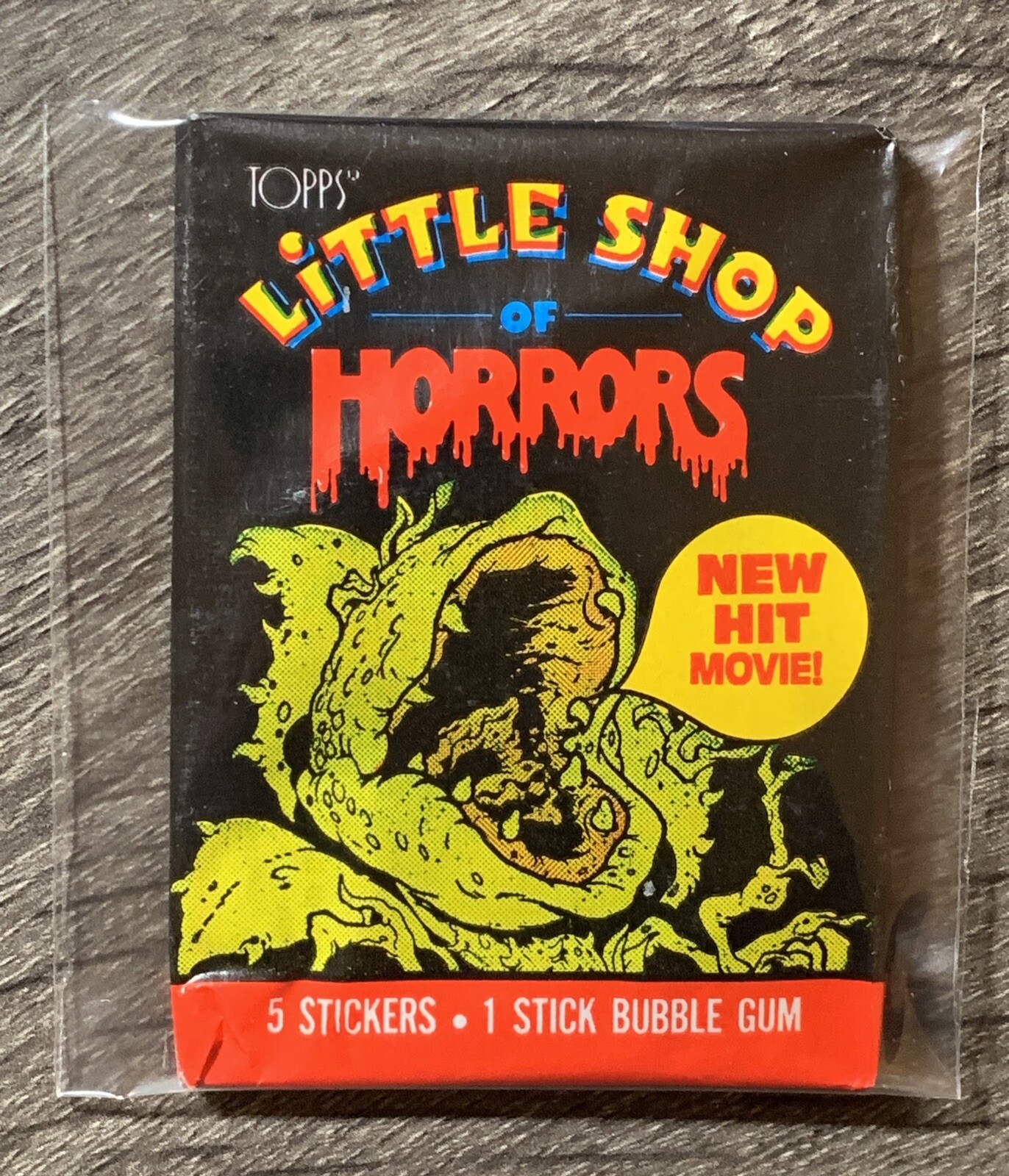 1986 Topps - LITTLE SHOP OF HORRORS - Unopened Vintage Wax Pack - 1986 Topps - LITTLE SHOP OF HORRORS - Unopened Vintage Wax Pack -