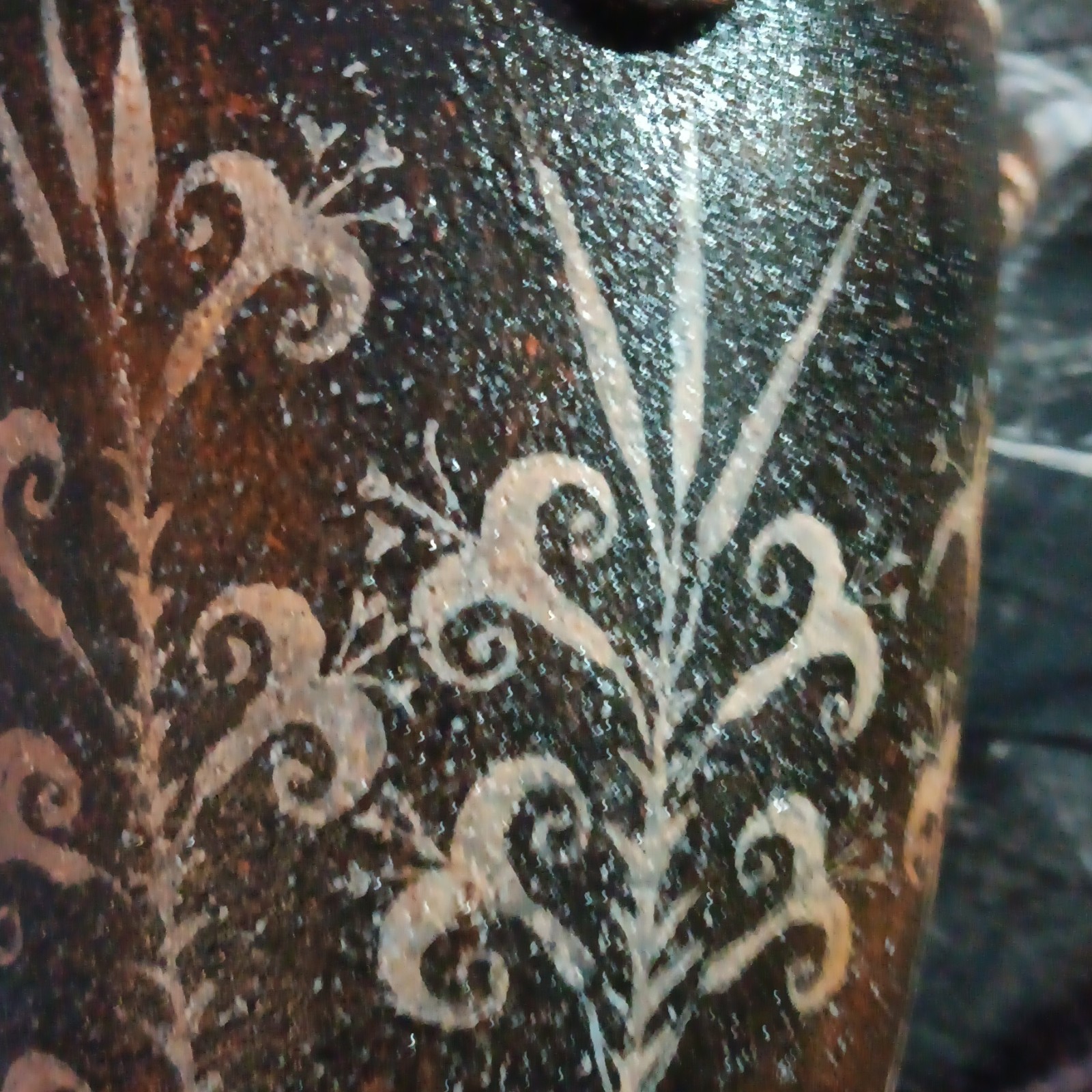 Vintage Signed Greek Minoan Lily Vase No 635 Museum Copy w/ Original Metal Seal Vintage Signed Greek Minoan Lily Vase No 635 Museum Copy w/ Original Metal Seal