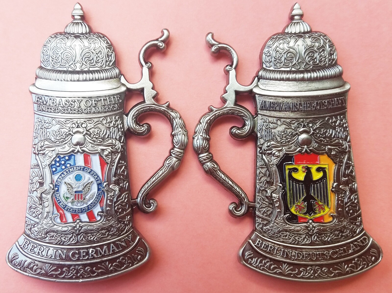 US Embassy Berlin Germany Stein shape Challenge Coin 2.5" 110 US Embassy Berlin Germany Stein shape Challenge Coin 2.5" 110