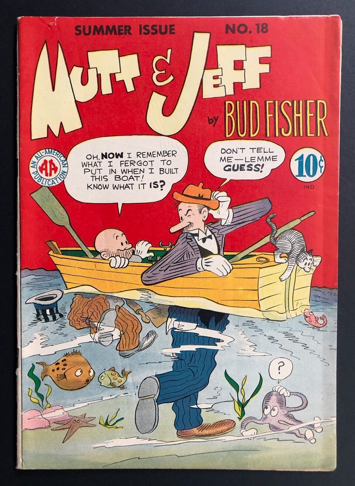 Mutt and Jeff 18 Summer 1945 FN All-American DC Comics Bud Fisher M. C. Gaines