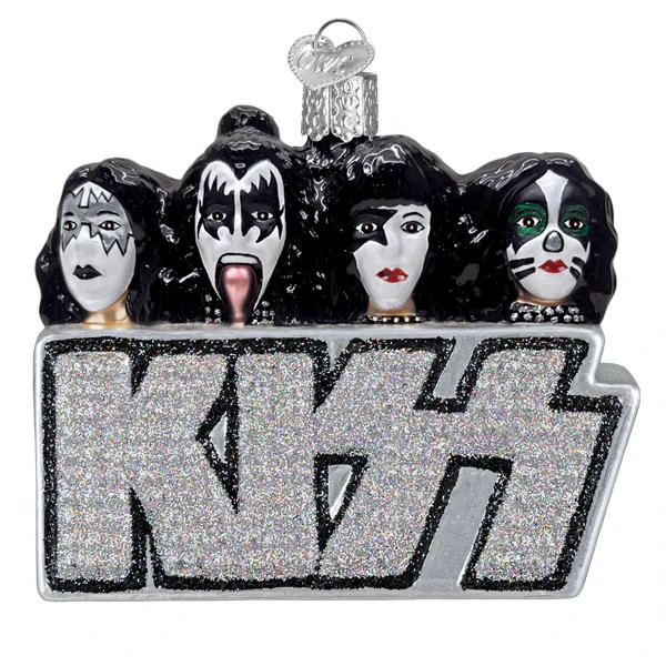Old World Christmas KISS BAND (38121) Glass Ornament w/OWC Box Old World Christmas KISS BAND (38121) Glass Ornament w/OWC Box