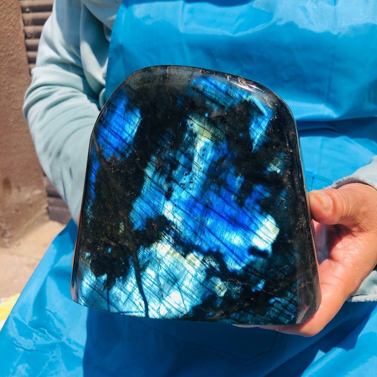5.08 LB Natural Gorgeous Labradorite Quartz Crystal Specimen Healing 6454 5.08 LB Natural Gorgeous Labradorite Quartz Crystal Specimen Healing 6454