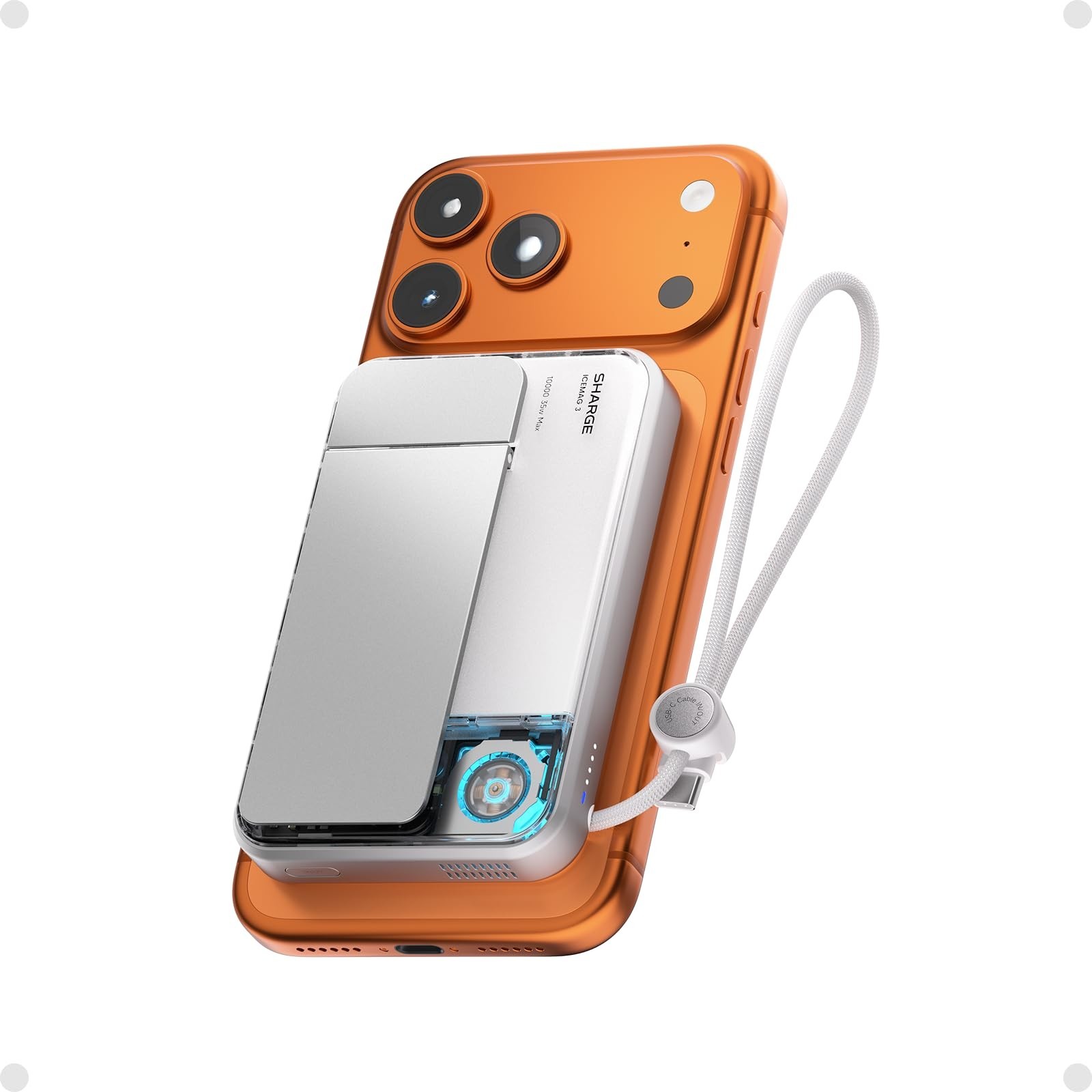sharge for MagSafe Power Bank Qi2.2 25W 10000mAh Magnetic Portable Charger