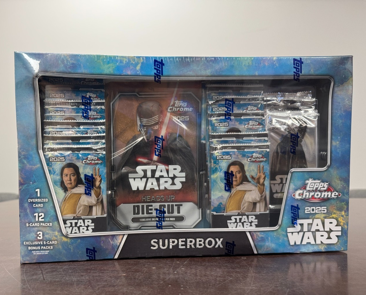 Topps Chrome Star Wars Super Box 2025 Costco Exclusive Sealed Topps Chrome Star Wars Super Box 2025 Costco Exclusive Sealed