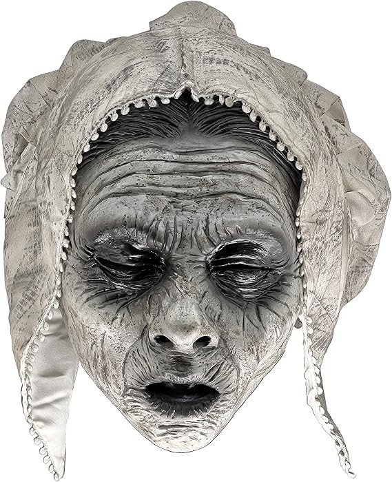 Latex Ghost Maid Sister Spirit Witch Zombie Bridal Mask for Halloween Makeup Pro