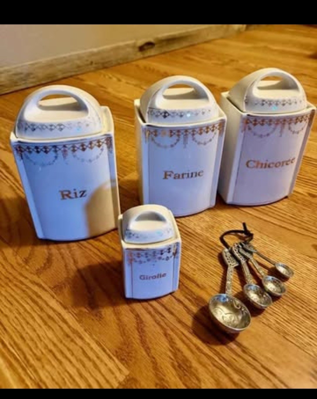 vintage french herb canisters vintage french herb canisters