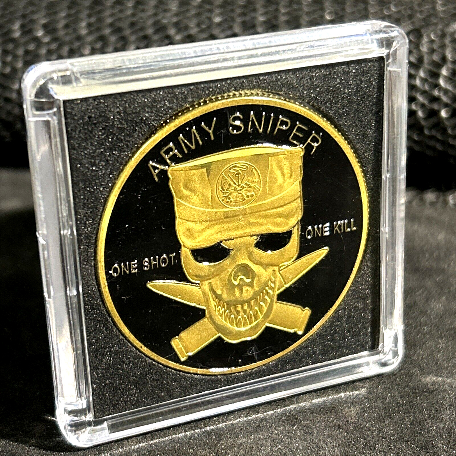 US Army SNIPER Skull Challenge Coin 