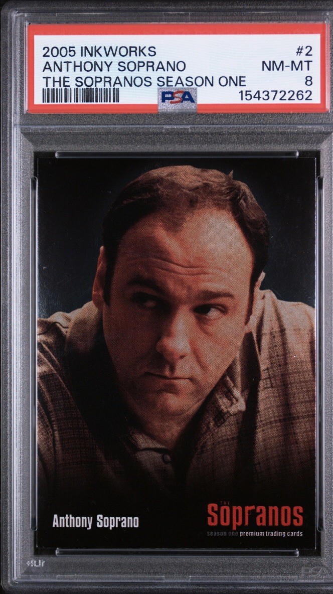 2005 Inkworks The Sopranos #2 Tony Soprano Rookie PSA 8 🔥 CARD HARD GRAD 🔥 2005 Inkworks The Sopranos #2 Tony Soprano Rookie PSA 8 🔥 CARD HARD GRAD 🔥