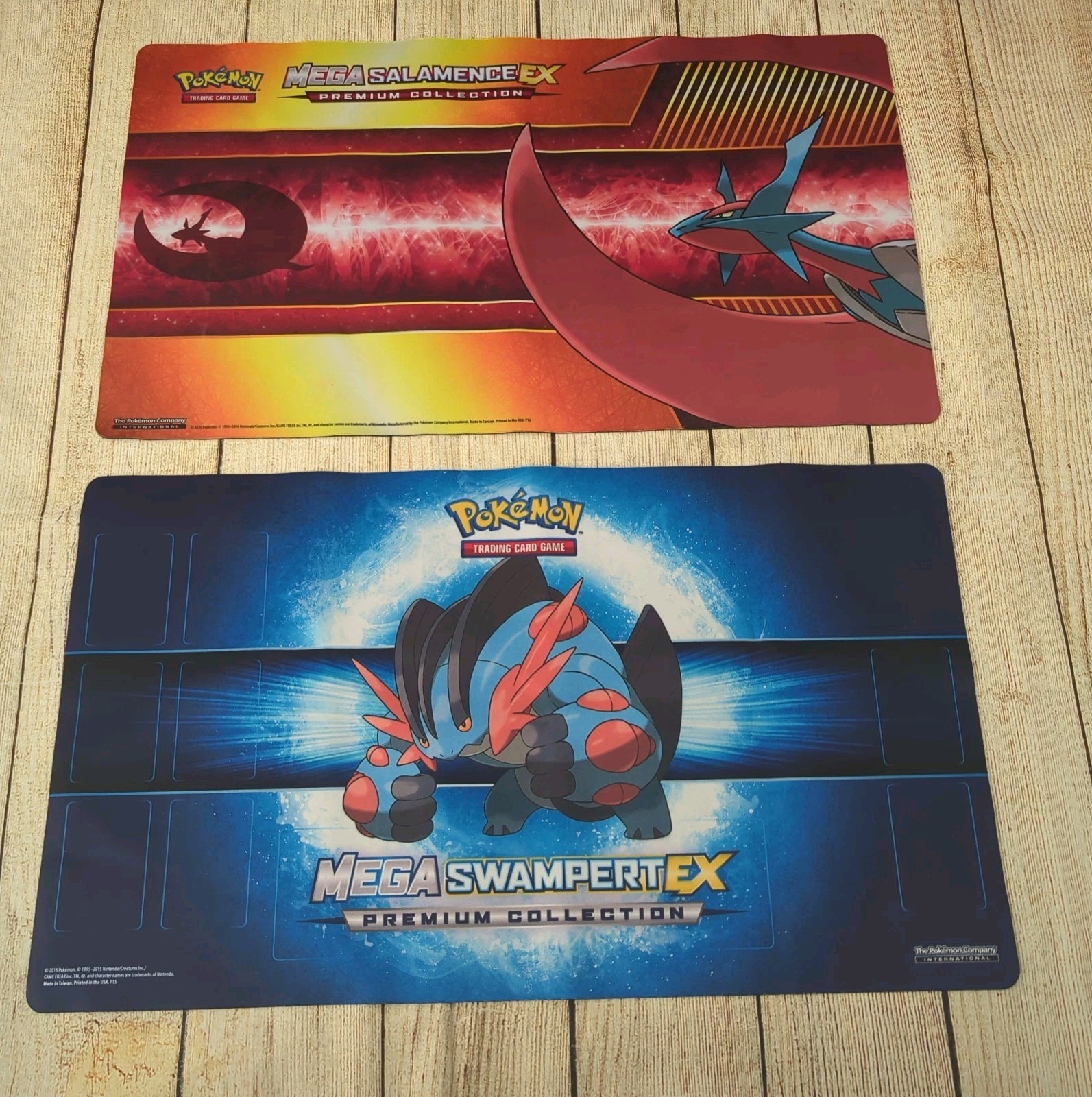 Set of two Pokémon Premium Collection Playmat Card Game Mats Set of two Pokémon Premium Collection Playmat Card Game Mats