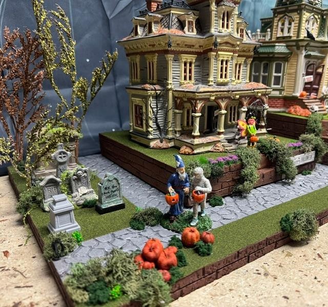 Halloween Village Display Base 43x14 for Dept 56 Lemax Ghostly Walk Halloween Village Display Base 43x14 for Dept 56 Lemax Ghostly Walk