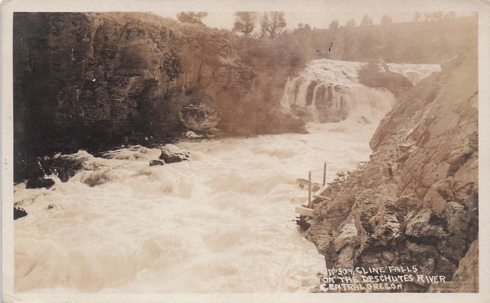 Deschutes River OR Oregon Cline Falls Central Oregon RPPC Photo Postcard 31A Deschutes River OR Oregon Cline Falls Central Oregon RPPC Photo Postcard 31A