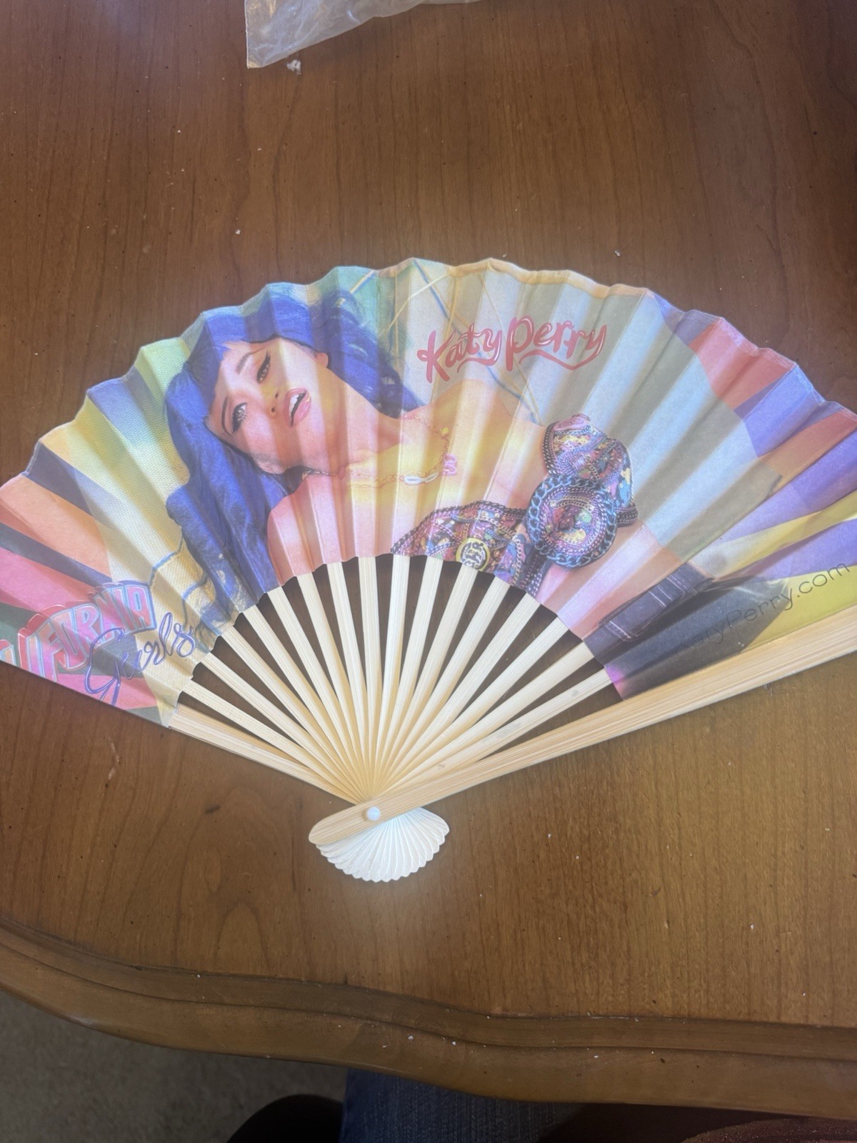 Katy Perry California Gurls Folding Hand Fan Promotional Merch Katy Perry California Gurls Folding Hand Fan Promotional Merch