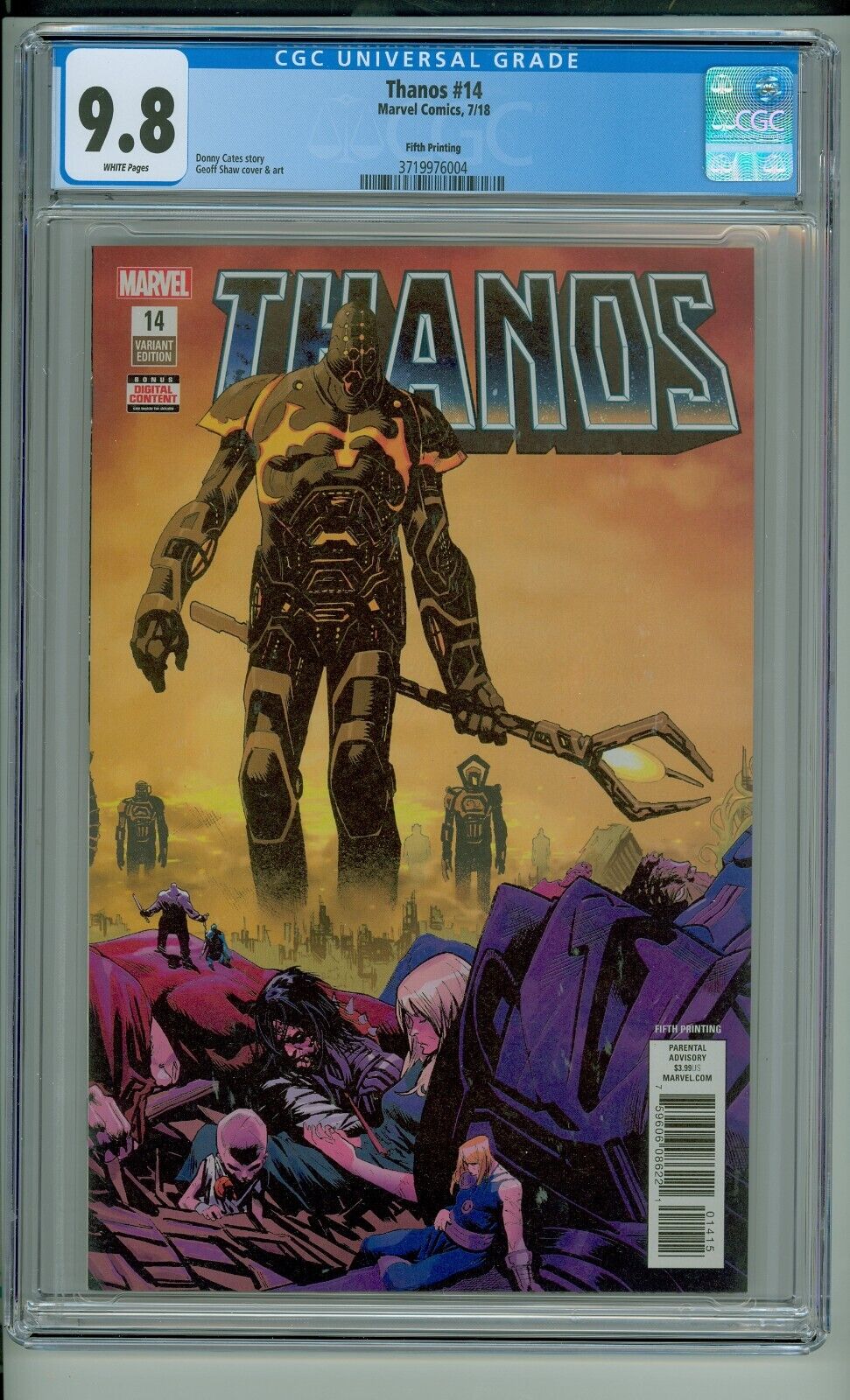 Thanos (Marvel 2016 Series) #14 CGC 9.8 5th Printing