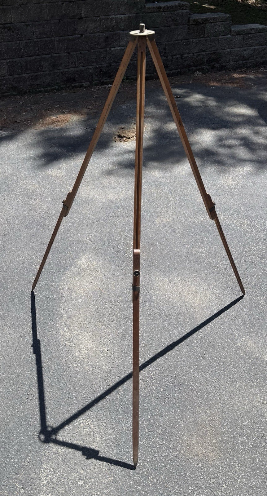 Antique Scovill & Adams NY Surveyor Camera Tripod Pat. July 31, 1883 Wood Brass Antique Scovill & Adams NY Surveyor Camera Tripod Pat. July 31, 1883 Wood Brass
