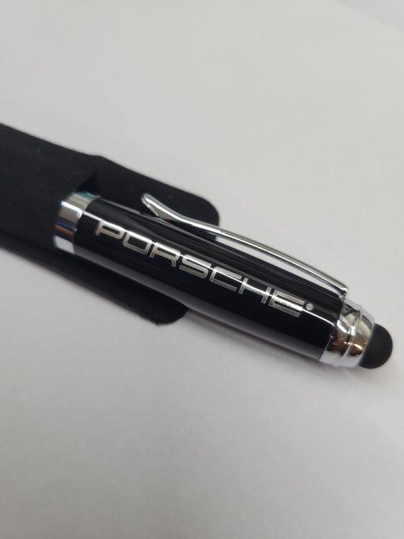 NEW Porsche Real Carbon Fiber Ball Pen Black Collectible with stylus NEW Porsche Real Carbon Fiber Ball Pen Black Collectible with stylus