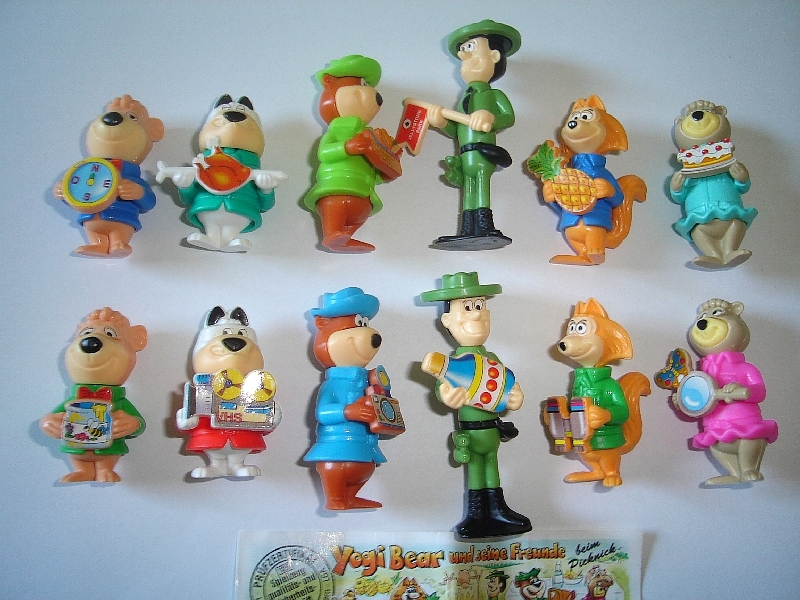 YOGI BEAR 1996 KINDER SURPRISE FIGURES SET HANNA BARBERA FIGURINES COLLECTIBLES YOGI BEAR 1996 KINDER SURPRISE FIGURES SET HANNA BARBERA FIGURINES COLLECTIBLES